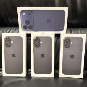 Lot of 4 Empty Apple iPhone Boxes- 3 Boxes iPhone 16 And 1 Box iPhone 17 Pro Max